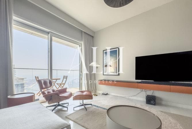Living area open to the sea-view balcony