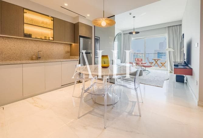 Dining area beside the fitted kitchen
