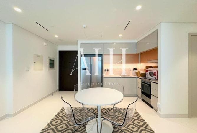 Dining area beside the fitted kitchen