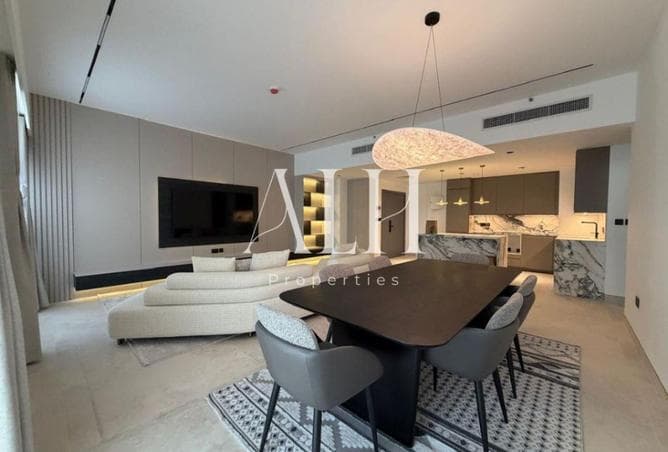 Living and dining area open to the kitchen