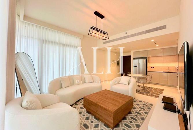 Marina Vista Tower 2 two bedroom — furnished living space