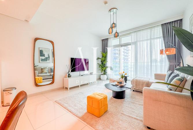 Sunrise Bay Tower 2 one bedroom — bright living space with skyline view